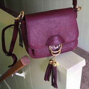 Cross body ring tassal bag